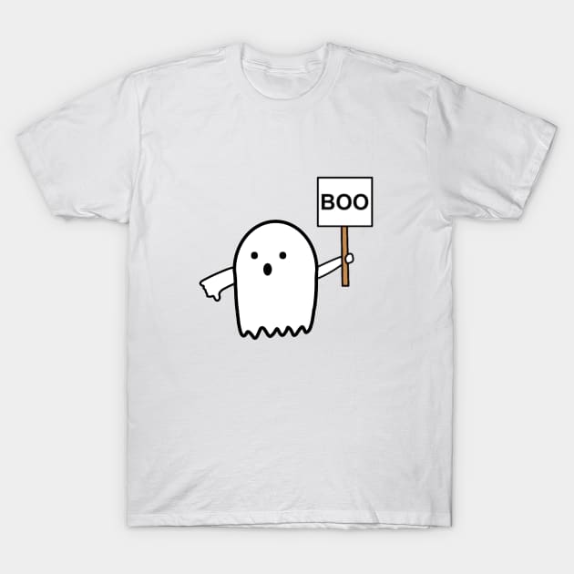 Ghost says Boo T-Shirt by MugyBlinders